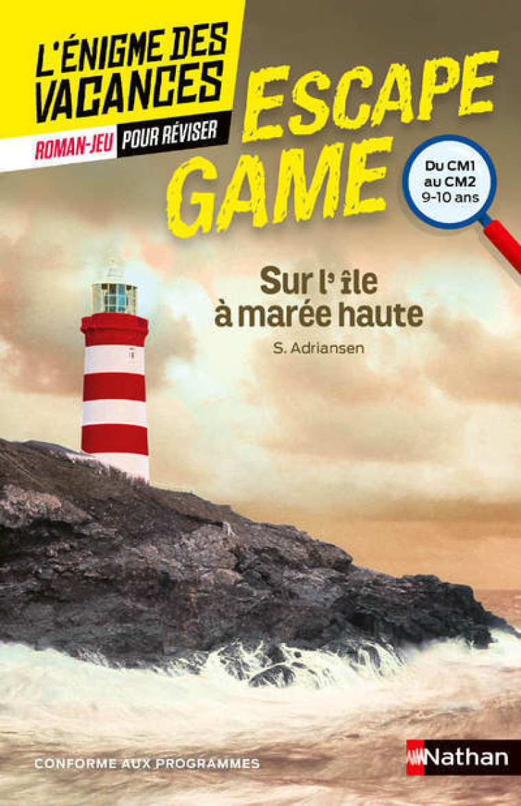 Escape game CM1-CM2: Sur l'ile à marée haute - Sophie Adriansen, Terkel Risbjerg - NATHAN