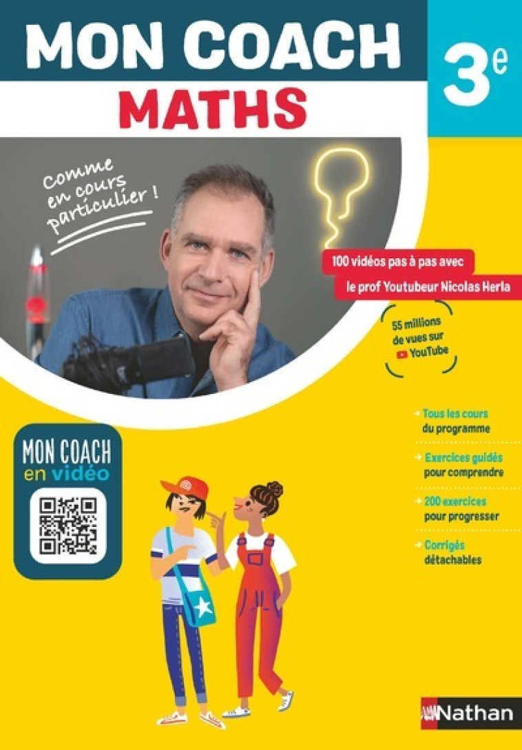 Mon coach Maths 3e - Carole Feugère, Gilles Mora, Nicolas Herla - NATHAN