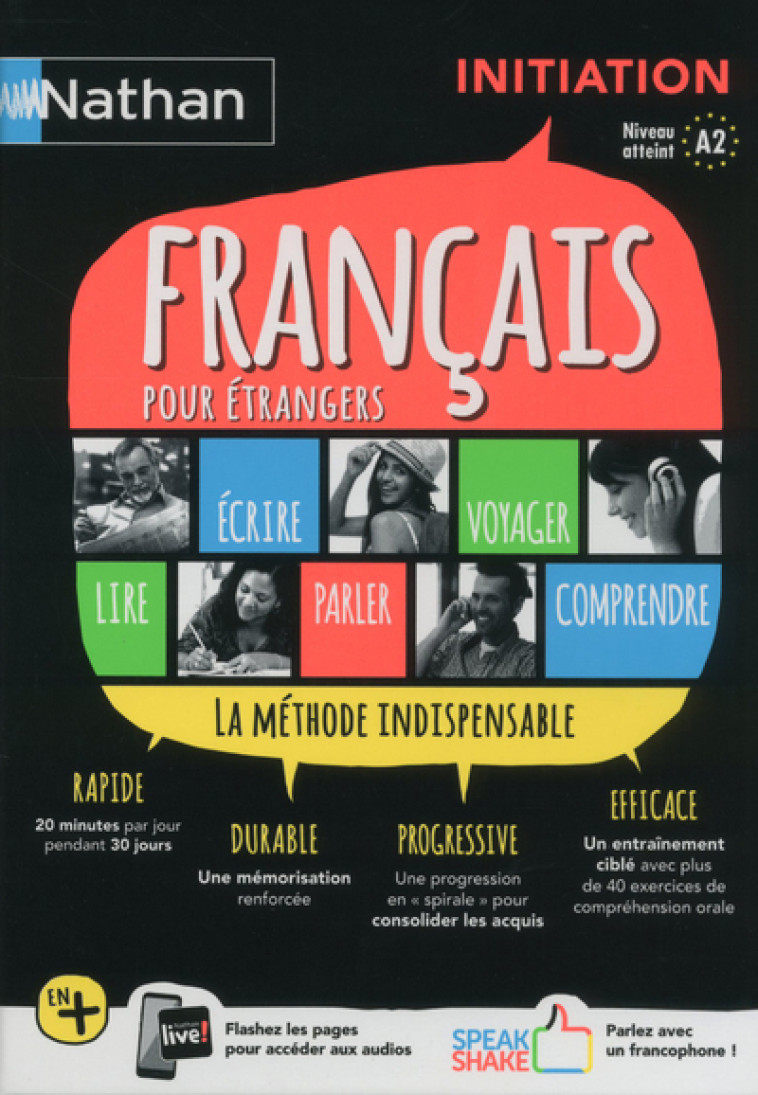 Coffret Français pour étrangers - Initiation (Voie express) Livre+Livret compréhension orale - 2018 - Geneviève Bbaraona, Catherine Mazauric, Claude Renucci, Geneviève Baraona - NATHAN