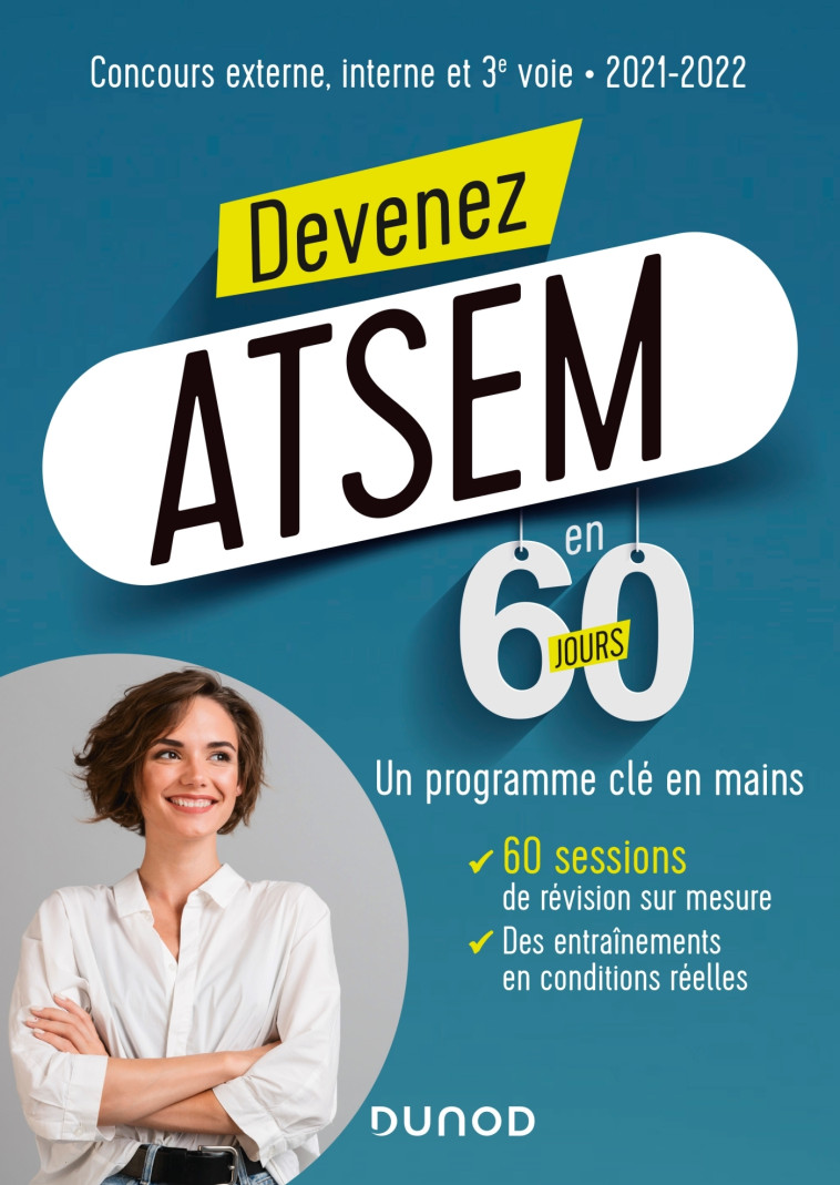 Devenez ATSEM en 60 jours - 2021-2022 - Marie-Hélène Abrond-Bonneau, Nathalie Assouly-Brun - DUNOD