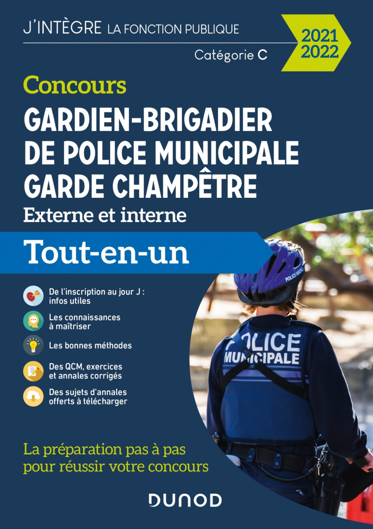 Concours Gardien-brigadier de police municipale - Garde champêtre - 2021-2022 - Yannick RICHARD, Audrey Charmont, Corinne Pelletier, Thibault Couarc'h - DUNOD