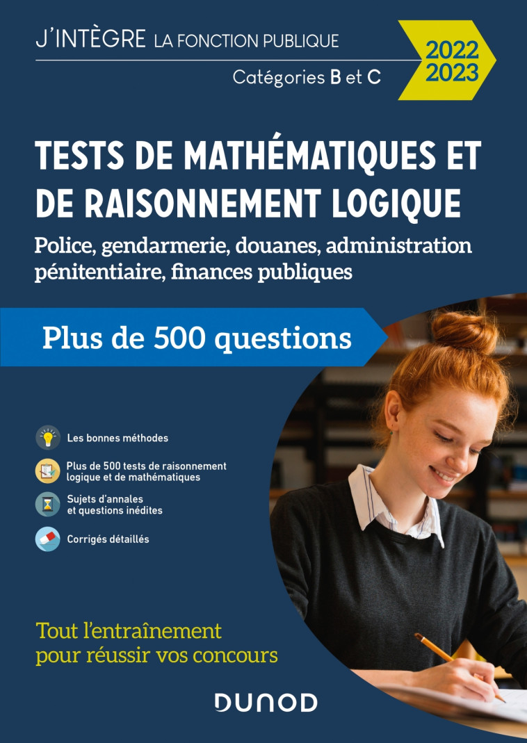 Tests de mathématiques et de raisonnement logique 2022-2023 - Frédéric Rosard - DUNOD