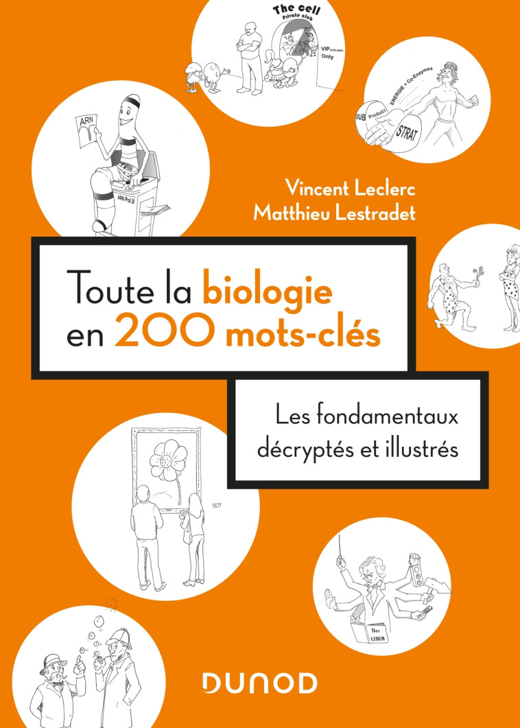 Toute la biologie en 200 mots-clés - Vincent Leclerc, Matthieu Lestradet - DUNOD