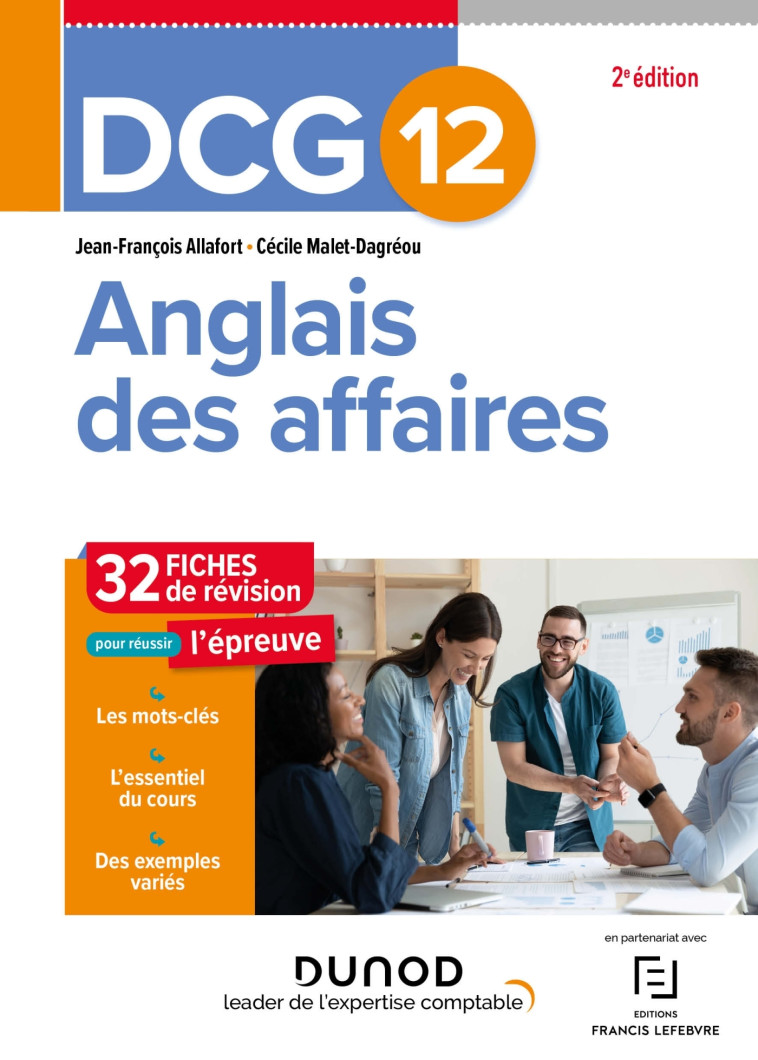 DCG 12 - Anglais des affaires - Fiches de révision - 2e éd. - Jean-François Allafort, Cécile Malet-Dagréou - DUNOD