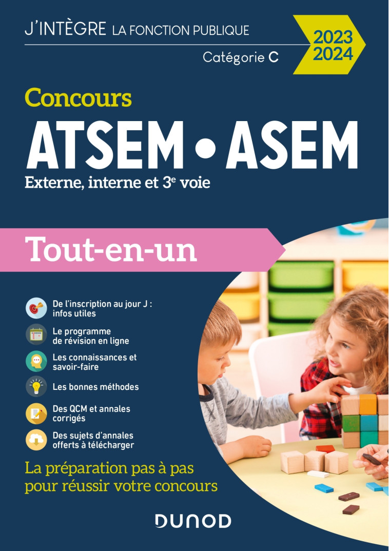 Concours ATSEM ASEM  - 2023-2024 - Corinne Pelletier - DUNOD