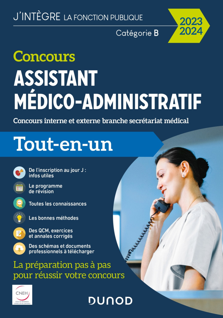 Concours Assistant médico-administratif 2023-2024 - Tout-en-un - Clothilde Poppe, Martine Daigneau - DUNOD