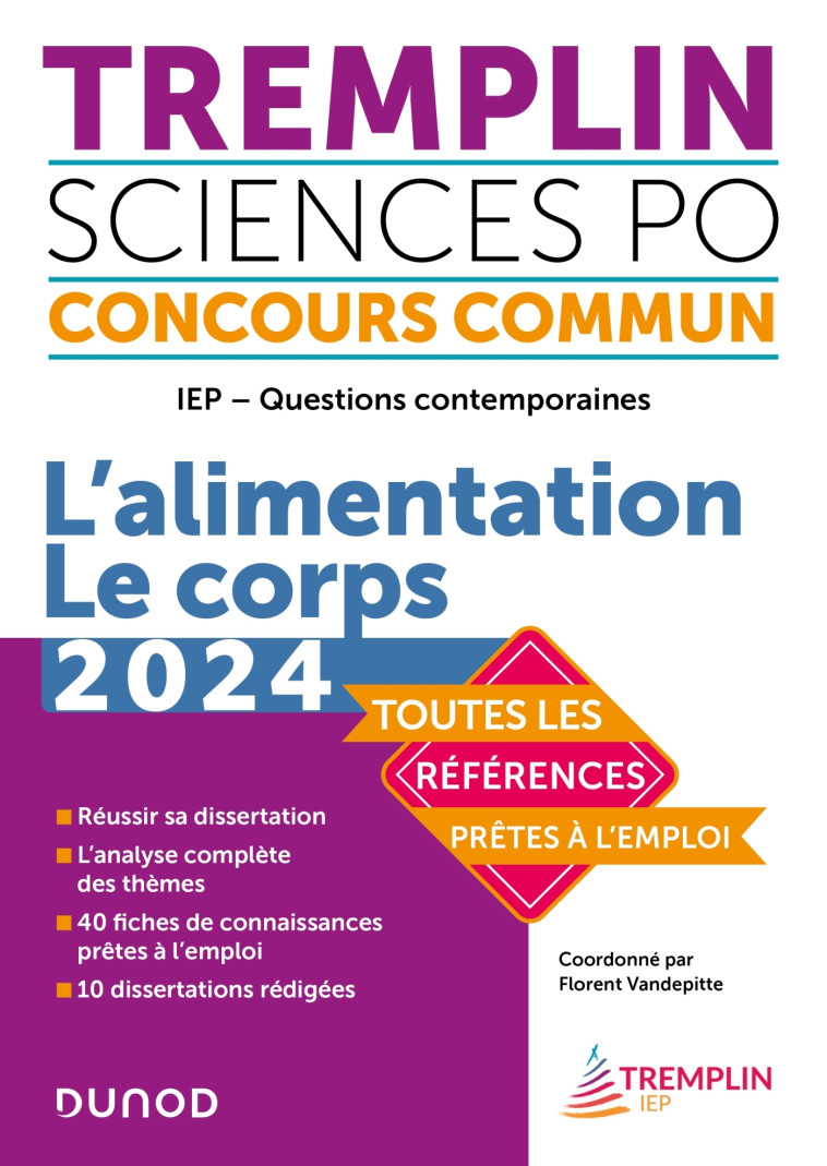 Tremplin Concours IEP Questions contemporaines 2024 - Florent Vandepitte, Vincent Bienstman, Judith Leverbe, Laurence Lacroix, Louis Rossignol - DUNOD