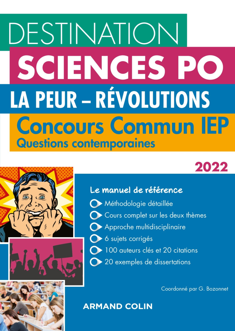 Destination Sciences Po Questions contemporaines 2022 - Concours commun IEP - Grégory Bozonnet, Nicolas Dewerdt, Alexandre Freu, Jules Vidal - ARMAND COLIN