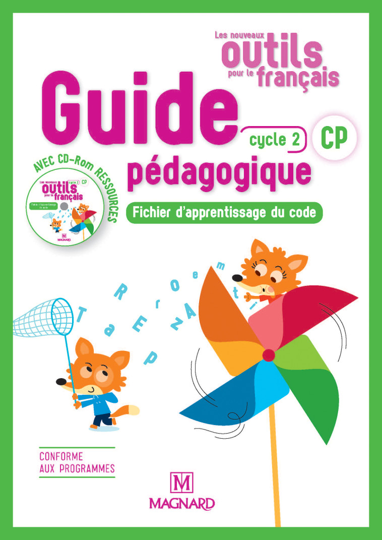 Les Nouveaux Outils pour le Français CP (2018) - Banque de ressources sur CD-Rom avec guide pédagogique papier - Alice Helbling, Sylvie Aminta - MAGNARD