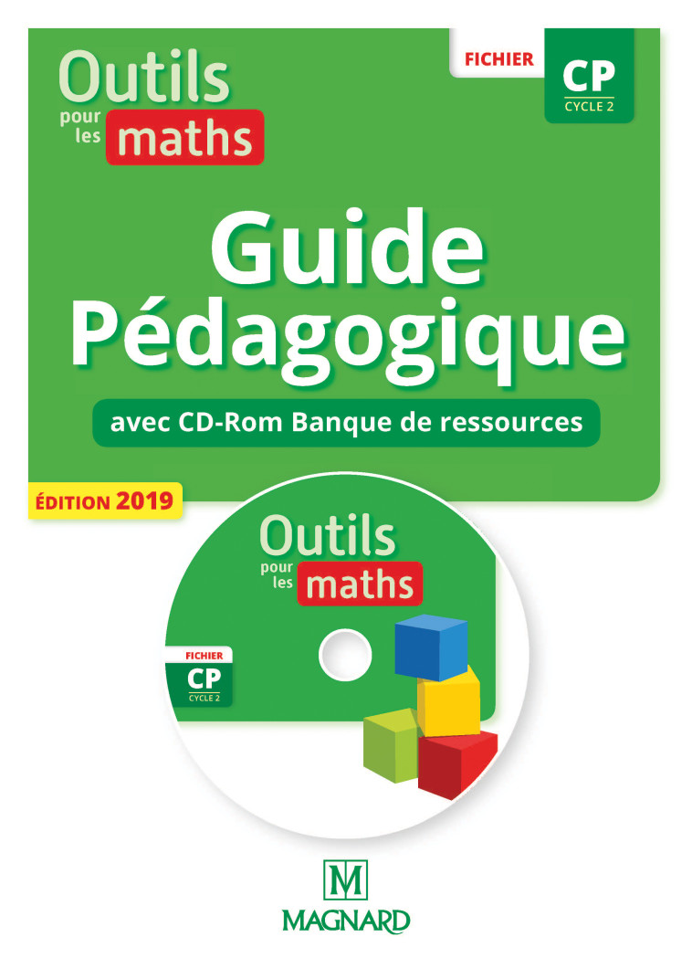 Outils pour les Maths CP (2019) - Banque de ressources du fichier sur CD-Rom avec guide pédagogique papier - Isabelle CULOMA, Patrice Gros - MAGNARD