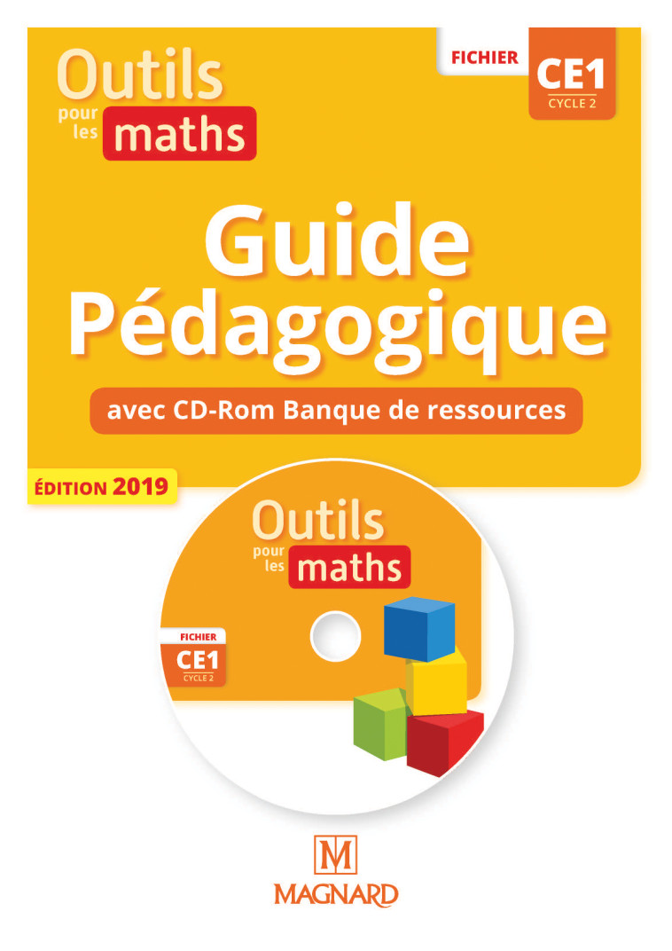 Outils pour les Maths CE1 (2019) - Banque de ressources du fichier sur CD-Rom avec guide pédagogique papier - Patrice Gros, Natacha Besset - MAGNARD