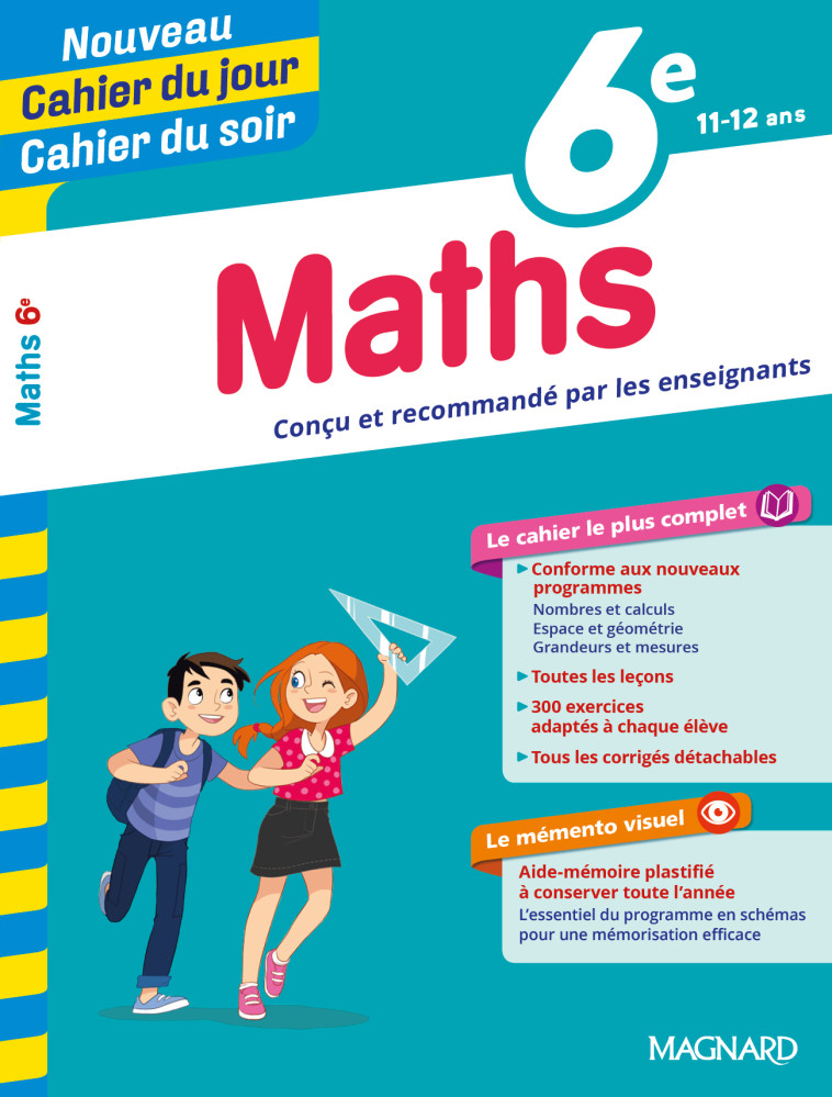 Maths 6e - Cahier du jour Cahier du soir - Annie Le Goff, Françoise Peynaud - MAGNARD