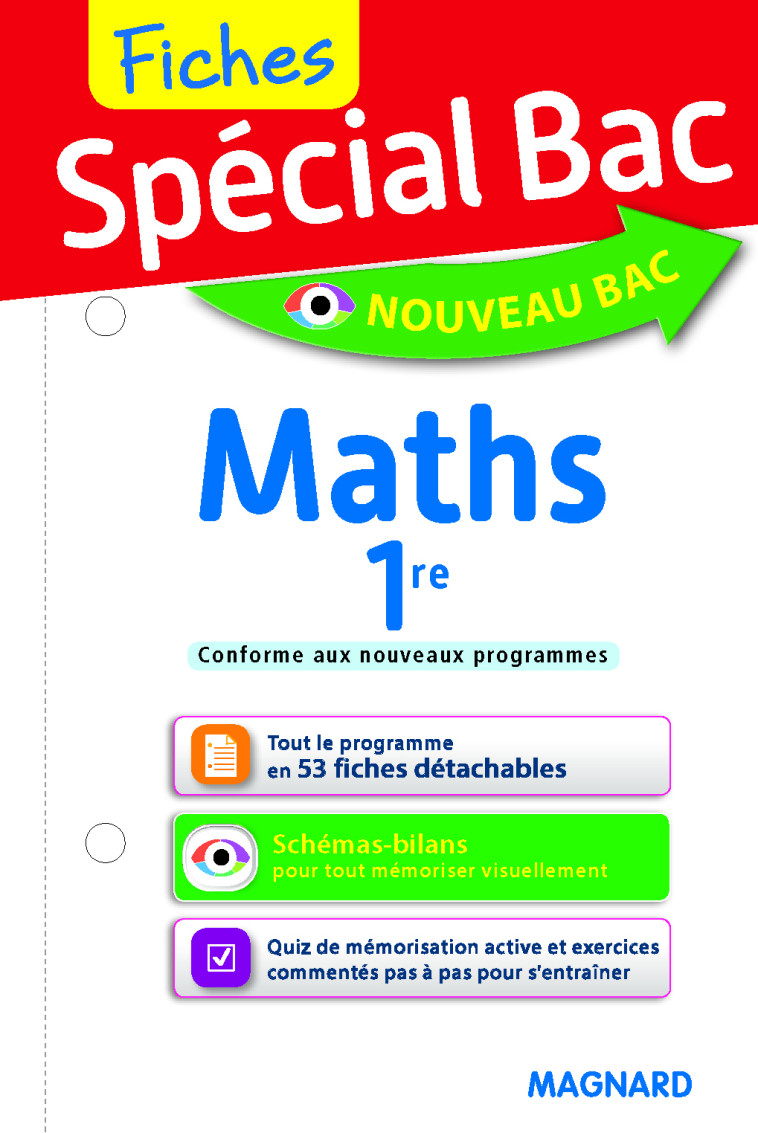 Spécial Bac Fiches Maths 1re - Jean-Dominique Picchiottino - MAGNARD