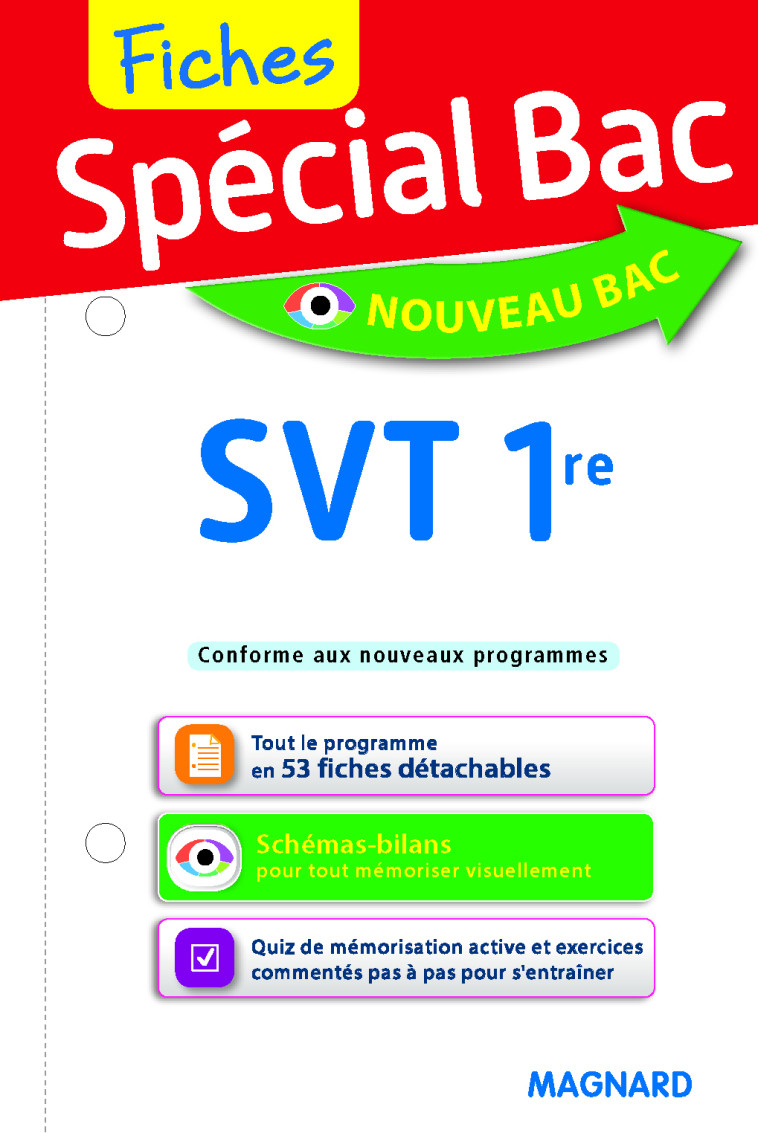 Spécial Bac Fiches SVT 1re - Coraline Madec - MAGNARD