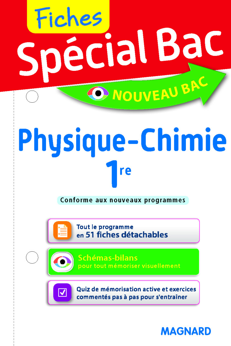 Spécial Bac Fiches Physique-Chimie 1re - Christian Mariaud - MAGNARD