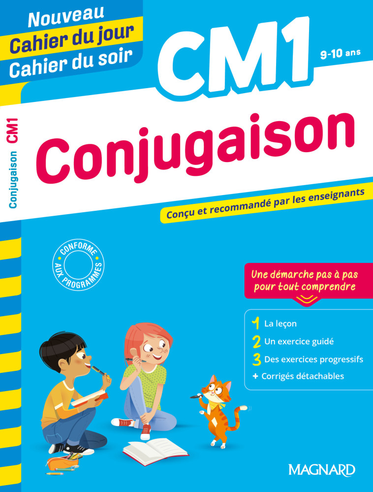 Conjugaison CM1 - Nouveau Cahier du jour Cahier du soir - Myriam Nasroune, Odile Semenadisse - MAGNARD