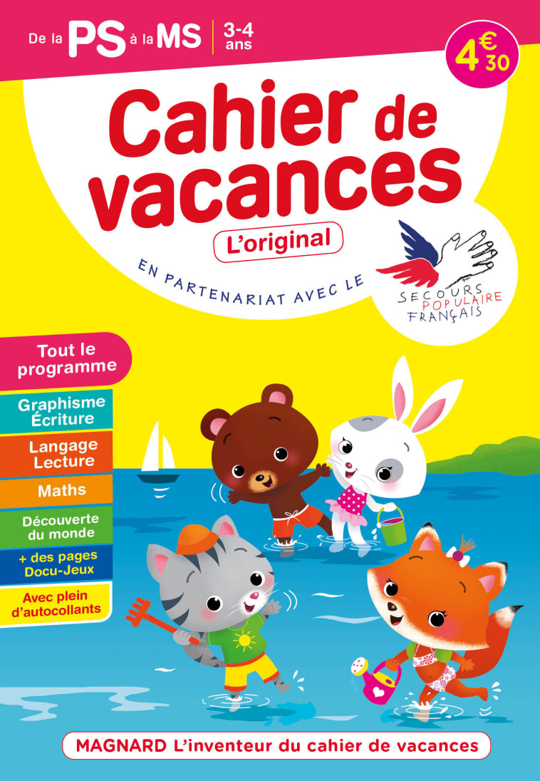 Cahier de vacances 2022, de la PS vers la MS 3-4 ans - Aurélie Perrot - MAGNARD