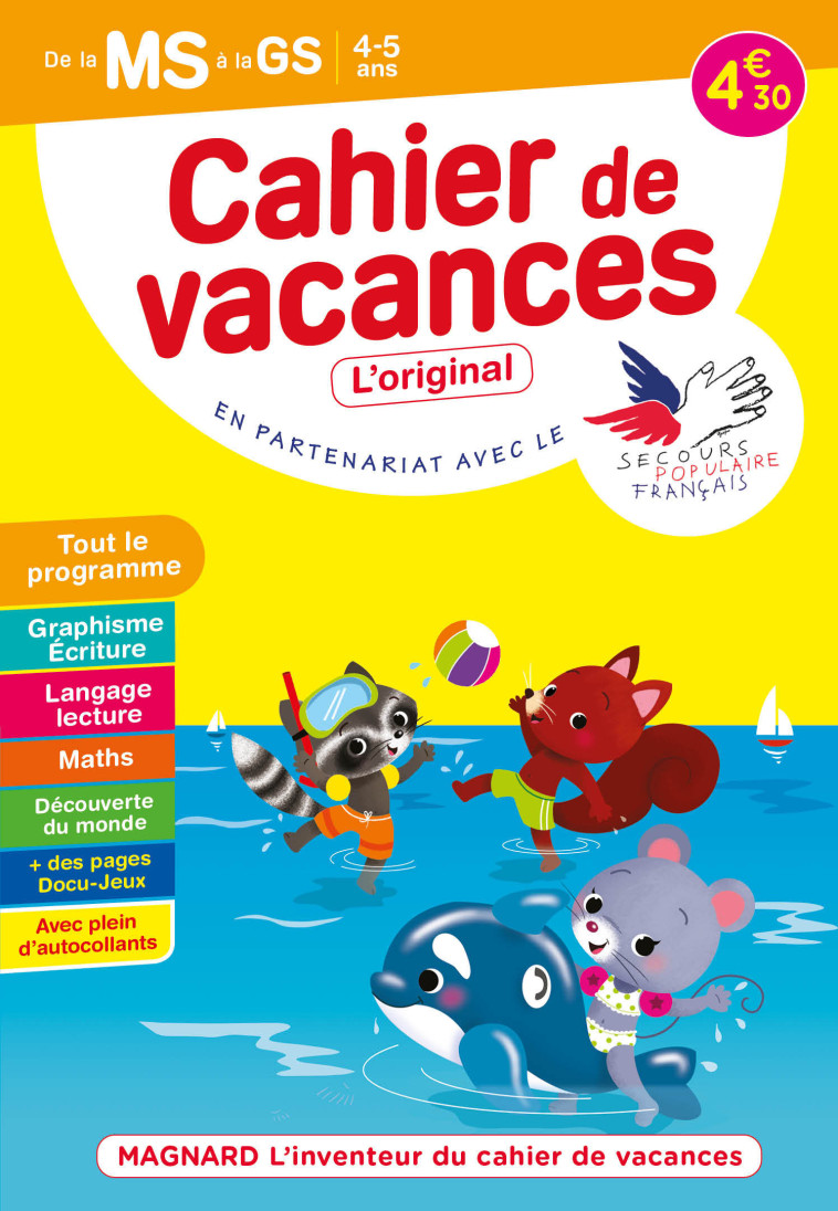 Cahier de vacances 2022, de la MS vers la GS 4-5 ans - Caroline Thierry - MAGNARD