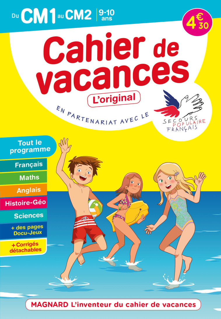 Cahier de vacances 2022, du CM1 vers le CM2 9-10 ans - Bernard Semenadisse, Alain Charles - MAGNARD