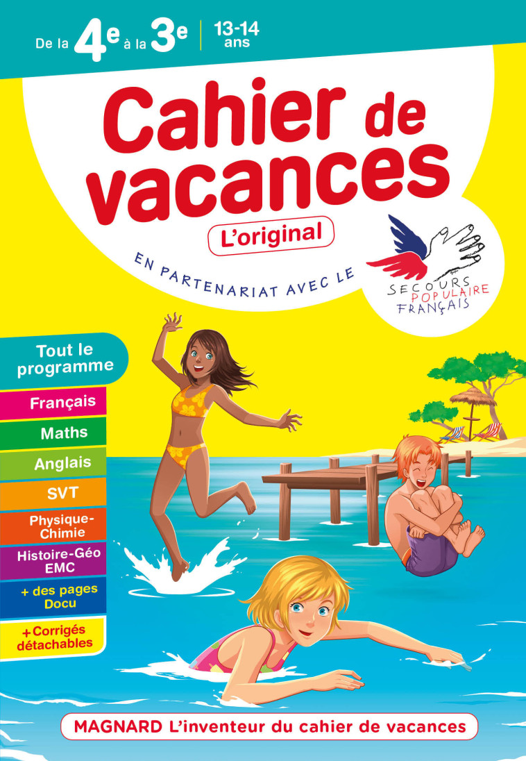 Cahier de vacances 2022, de la 4e vers la 3e - Patrick Rasset, Jean-Dominique Picchiottino, Louise Eisenstein, Nadine Daboval, Cécile Pellissier, Catherine Mazaud-Aujard - MAGNARD