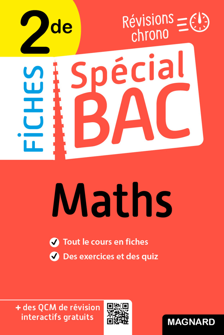 Spécial Bac Fiches Maths 2de Bac 2025 - Fabrice Fortain Dit Fortin, Vito Punta - MAGNARD