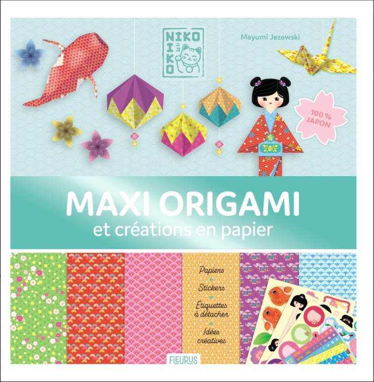 Maxi origami et créations en papier - 100% Japon (Niko-Niko) - Mayumi Jezewski - FLEURUS