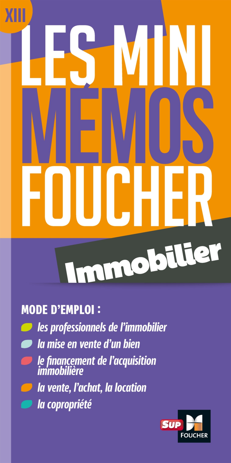 Les mini memos Foucher - Immobilier - Révision - Priscilla Benchimol - FOUCHER