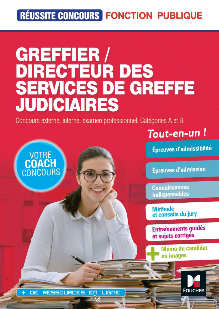 Réussite Concours - Greffier/Directeur des services de greffe judiciaires - Préparation complète - Cédric Tahri - FOUCHER