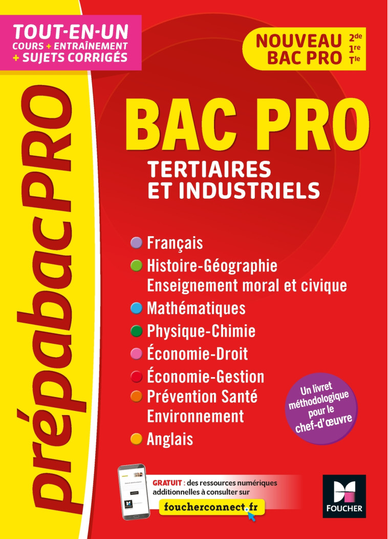 PrépabacPro - Bac Pro Tertiaires et industriels - Matières générales - Révision et entraînement - Véronique Hardy, Annie Goulvent, Marc Boulanger, Bernard Verlant, Pascal Boulangé, Sylvie Crosnier, Mary Cruçon, Marie-Madeleine Piroche, Sylvie Charreau, Fr