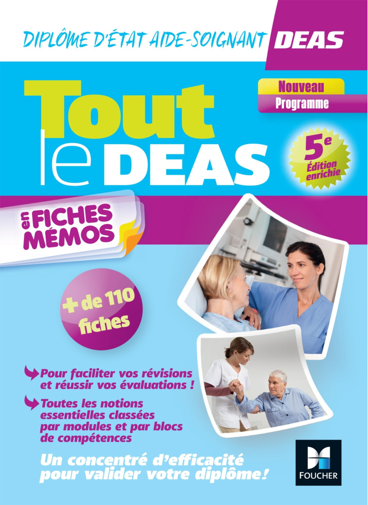 Tout le DEAS en fiches mémos - IFAS - Diplôme État Aide-Soignant - 2024-2025 - Kamel Abbadi, Yamina Kerrou, André Le Texier, Catherine Macedo, Djaida Nessah, Pierre Novacovici, Nadia Ouali, Achour Ouiddir, Lénaïck Ramage, Régine Tardy, Delphine Vauchel, P