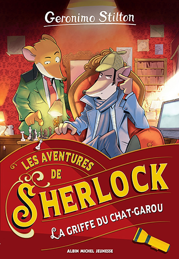 Les Aventures de Sherlock T4 La Griffe du chat-garou - Geronimo Stilton, Marianne Faurobert, Geronimo Stilton, Marianne Faurobert - ALBIN MICHEL