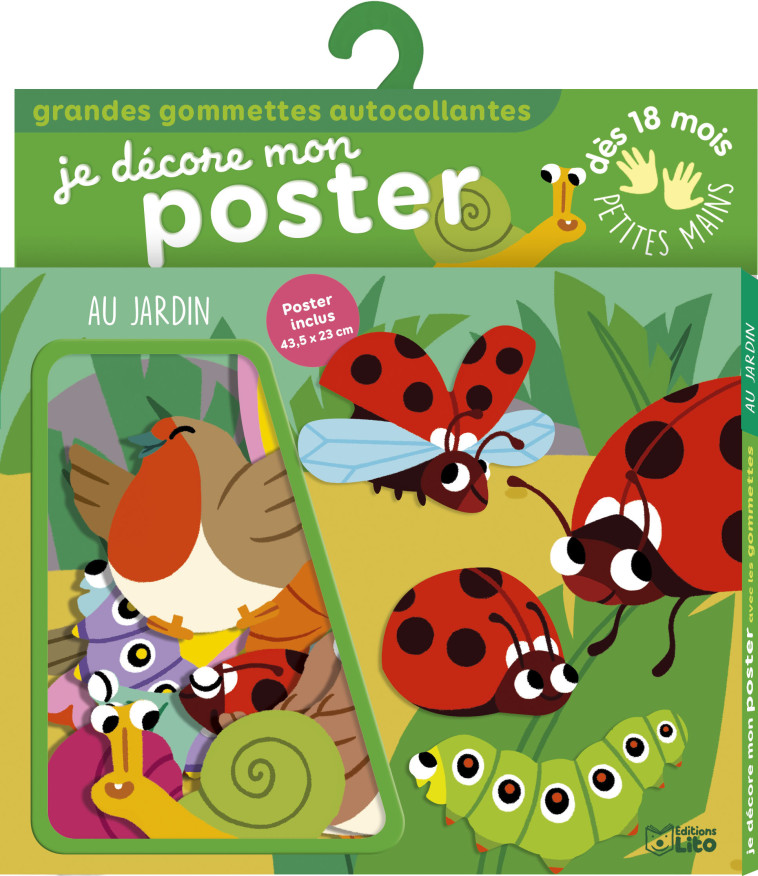 GOMMETTES POSTER 18MOIS-JARDIN - XXX - LITO