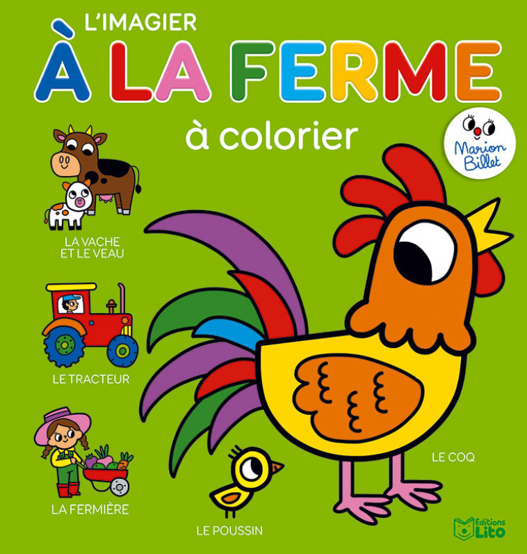 COLORIAGE IMAGIER DE LA FERME - XXX - LITO