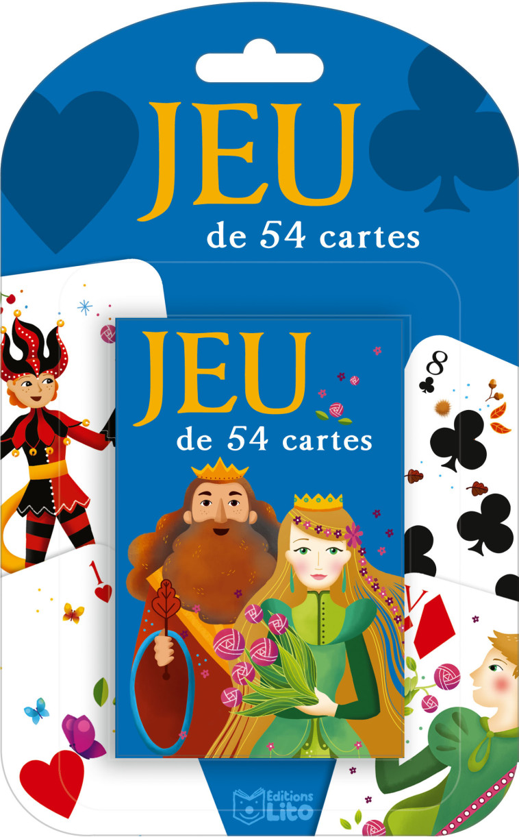 JEU DE 54 CARTES BLEU - XXX - LITO