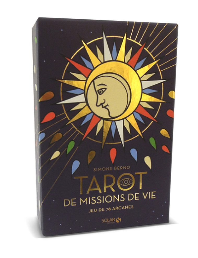 Coffret Tarot de missions de vie - Jeu de 78 arcanes - Simone Berno - SOLAR