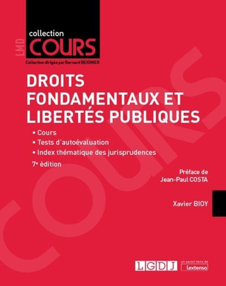 Droits fondamentaux et libertés publiques - Xavier Bioy - LGDJ