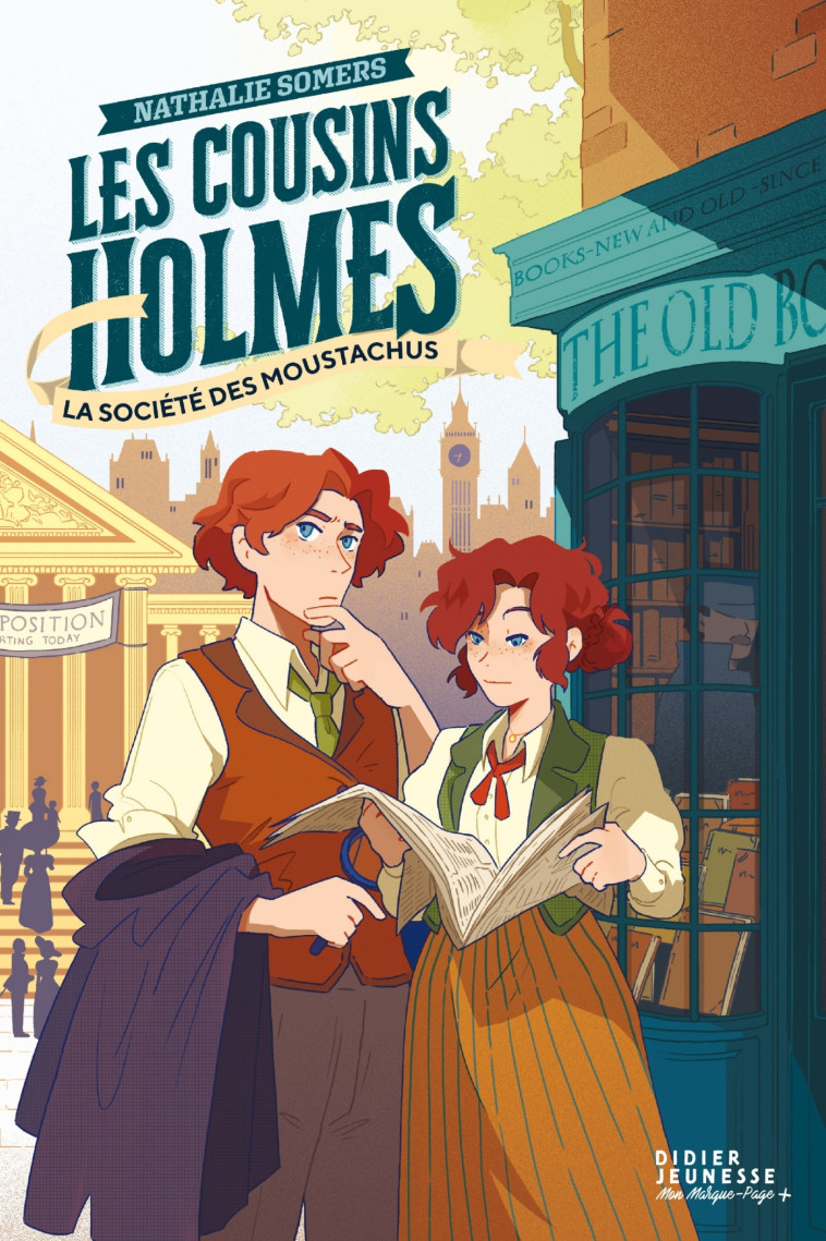 Les Cousins Holmes, tome 2 - La Société des Moustachus - Hortense Mariano, Nathalie Somers - DIDIER JEUNESSE