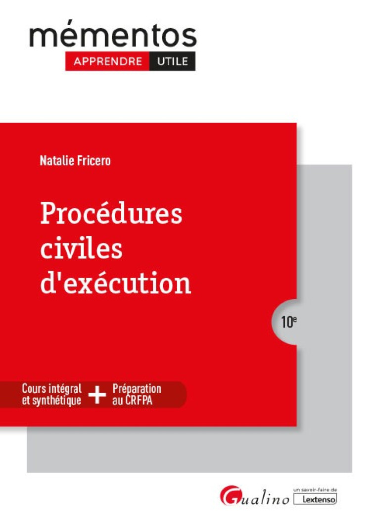 Procédures civiles d'exécution - Natalie Fricero - GUALINO