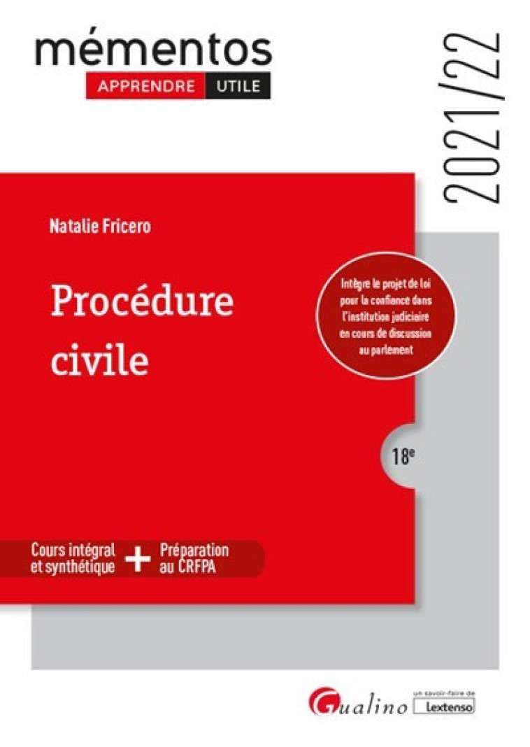 Procédure civile - Natalie Fricero - GUALINO