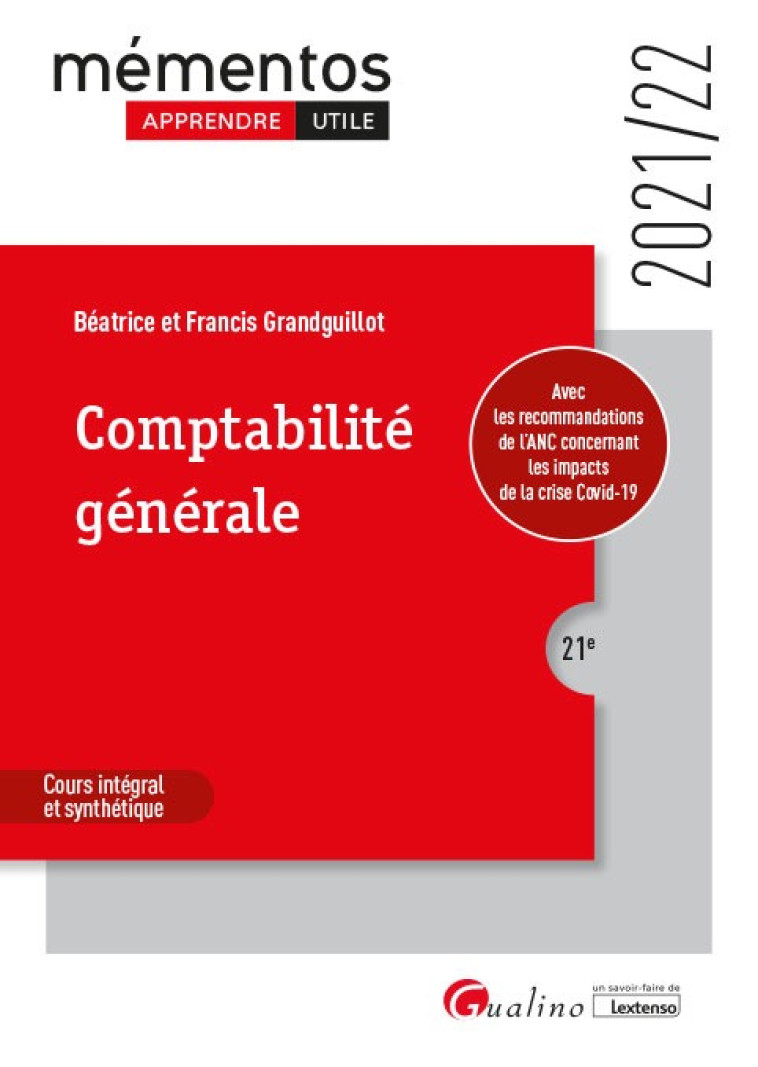 Comptabilité générale - Béatrice Grandguillot, Francis Grandguillot - GUALINO