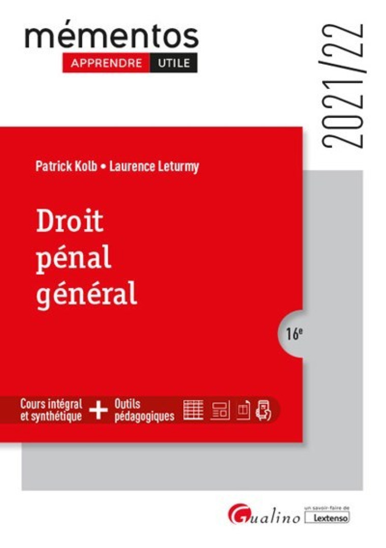 Droit pénal général - Patrick Kolb, Laurence Leturmy - GUALINO