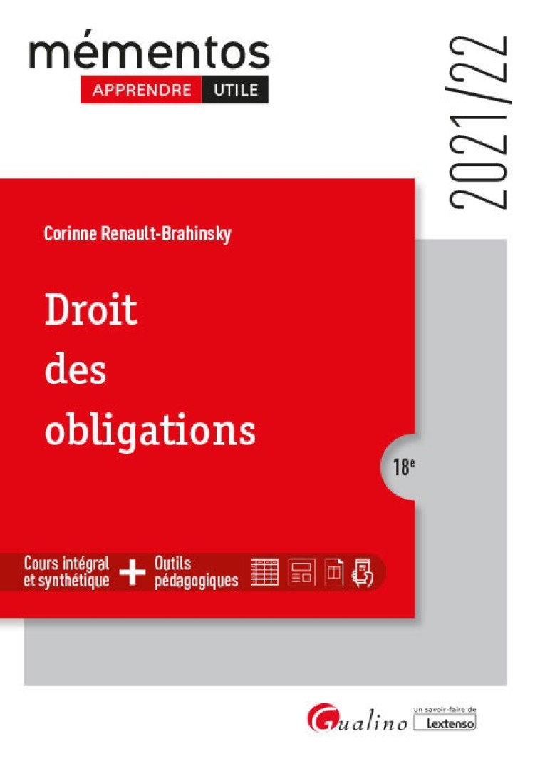 Droit des obligations - Corinne Renault-Brahinsky - GUALINO