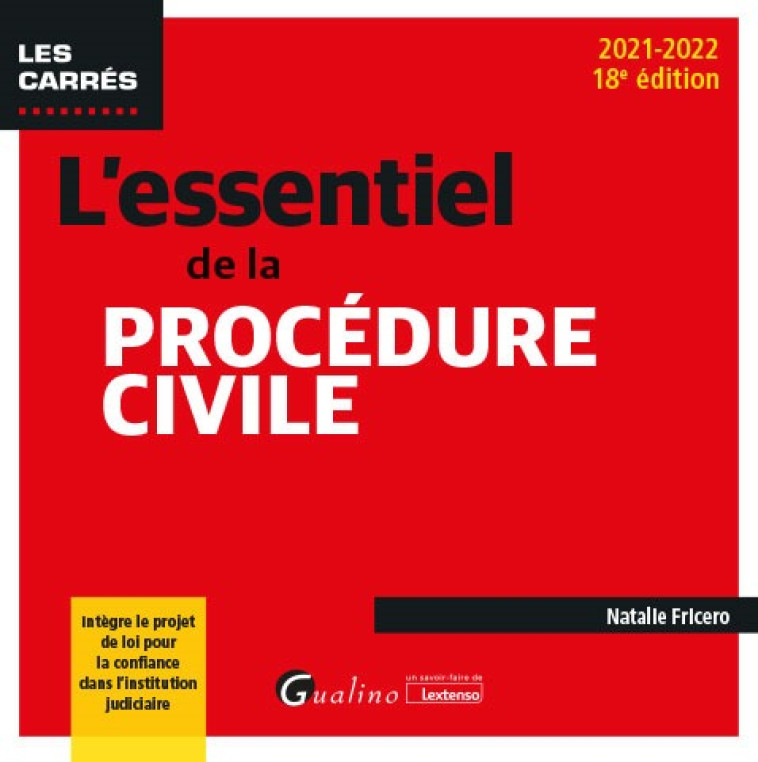 L'essentiel de la procédure civile - Natalie Fricero - GUALINO