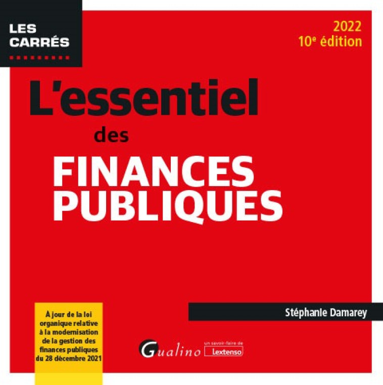 L'essentiel des finances publiques - Stéphanie Damarey - GUALINO