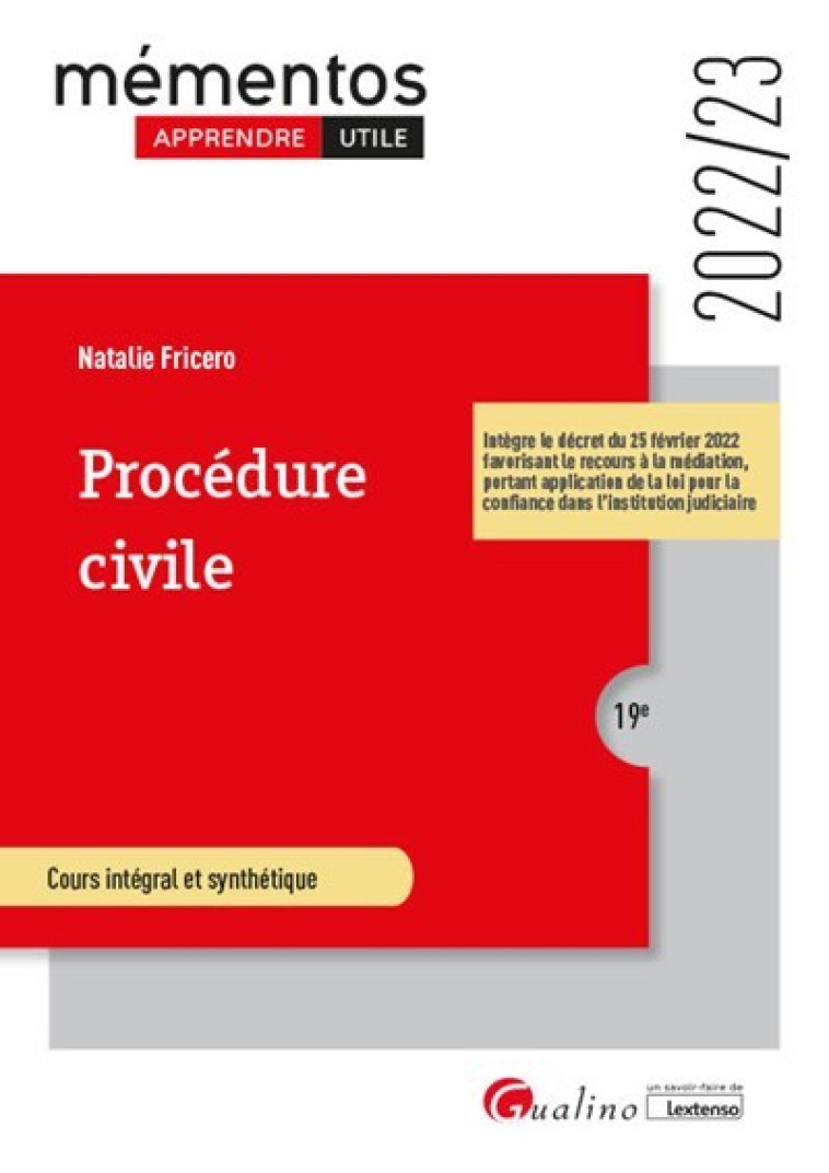 Procédure civile - Natalie Fricero - GUALINO