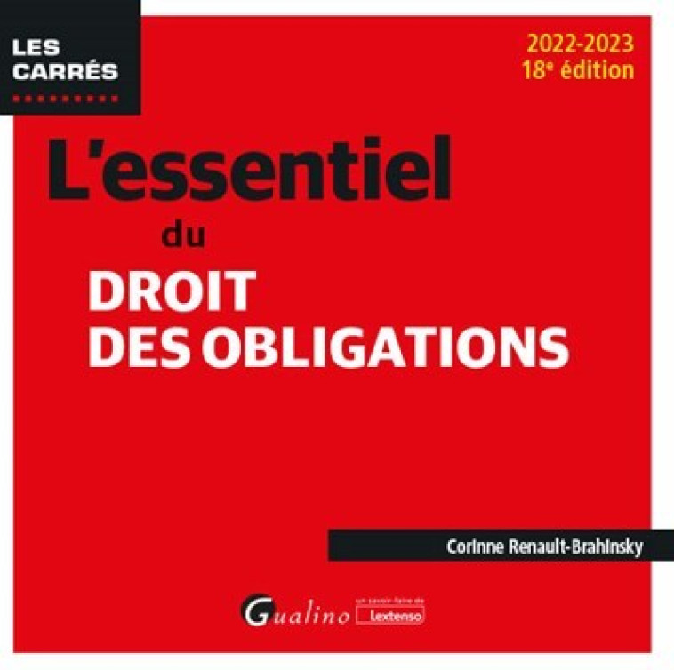 L'essentiel du droit des obligations - Corinne Renault-Brahinsky - GUALINO