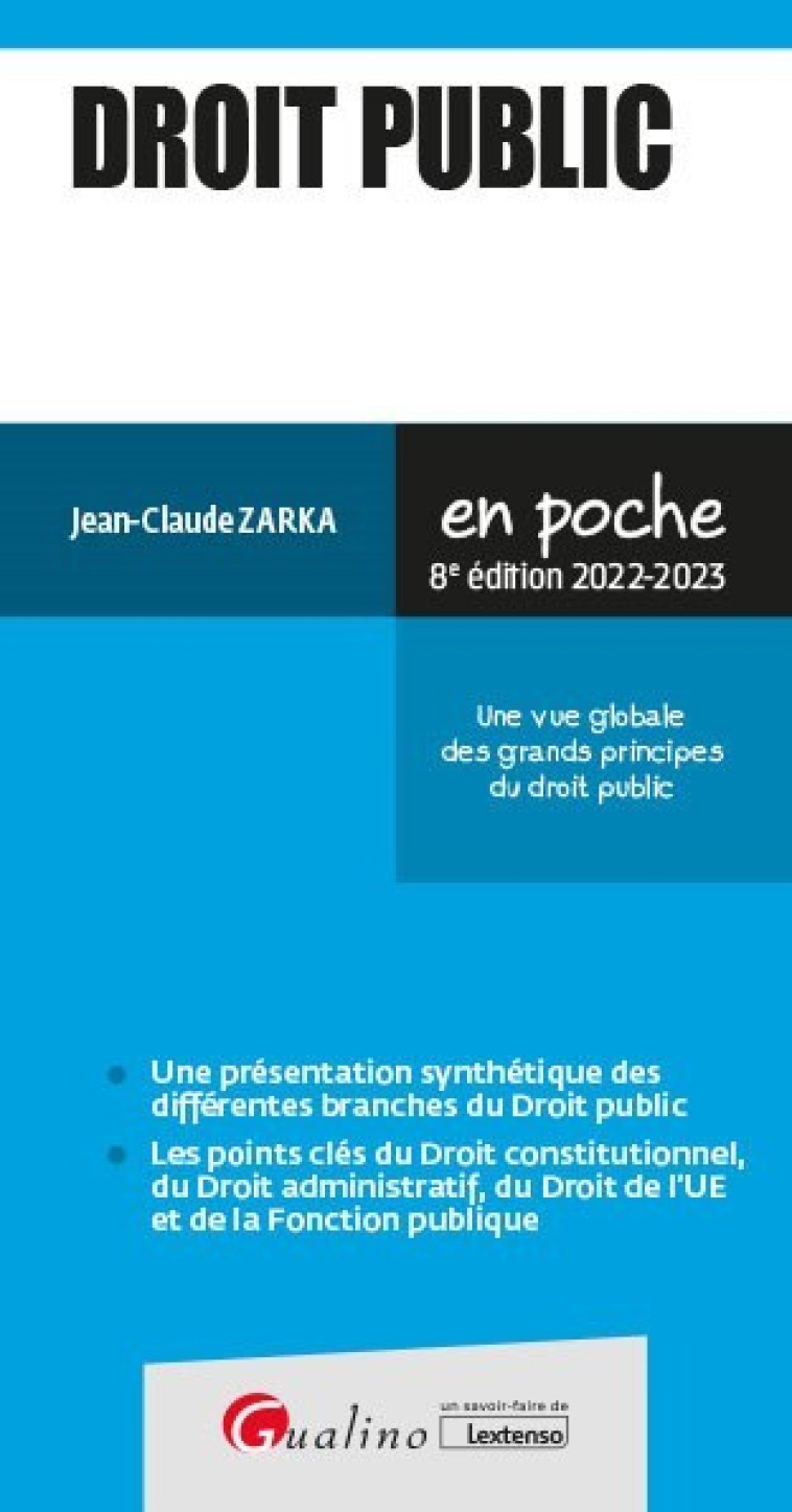 Droit public - Jean-Claude Zarka - GUALINO