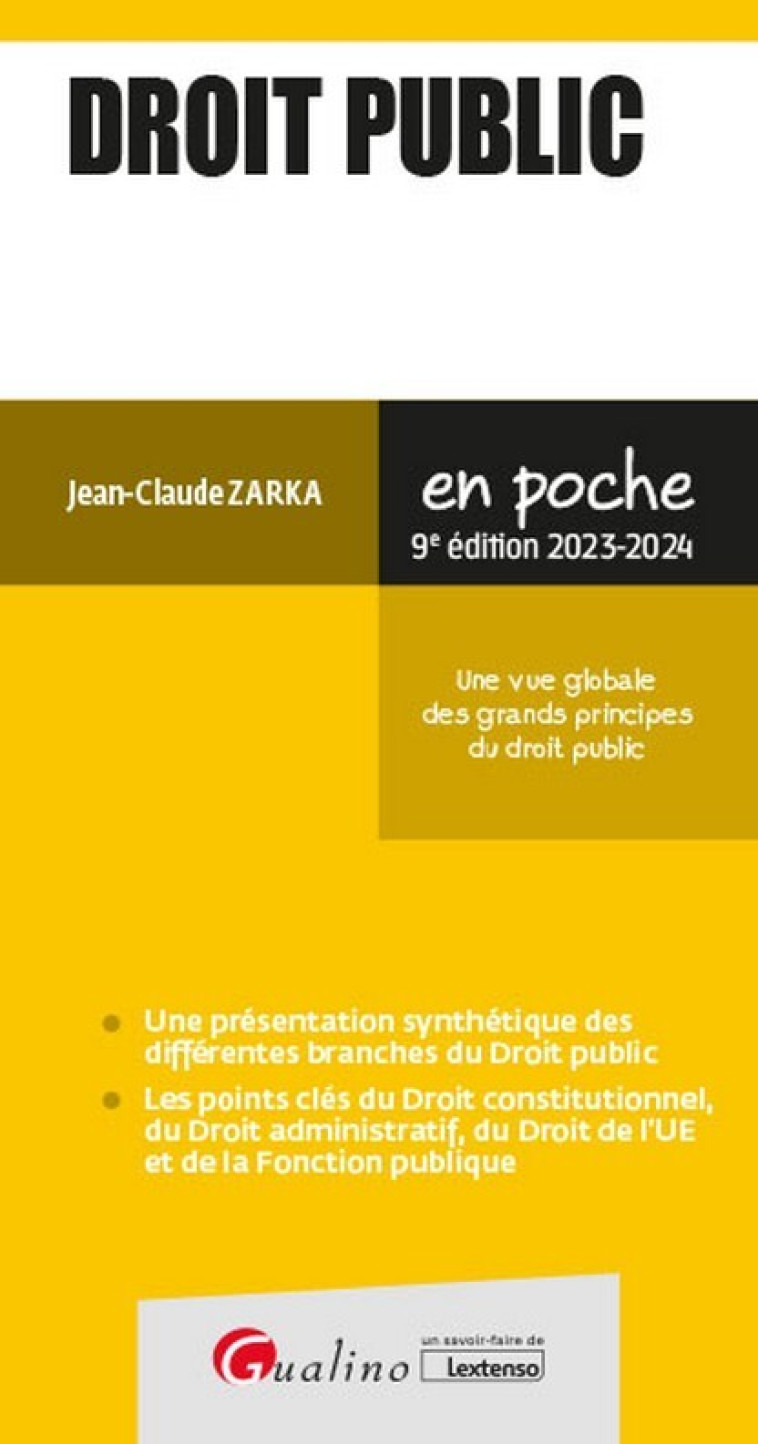 Droit public - Jean-Claude Zarka - GUALINO