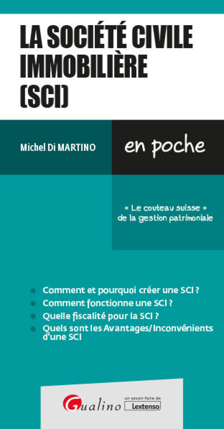 La société civile immobilière (SCI) - Michel di Martino - GUALINO