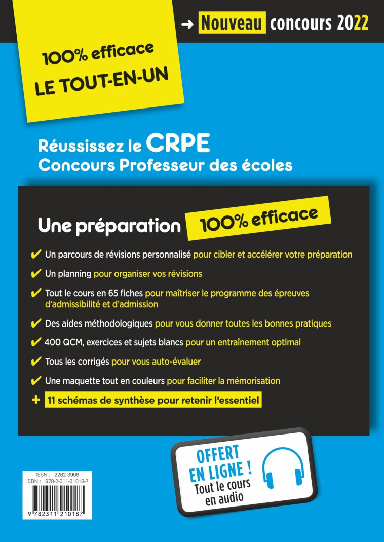 CRPE - Concours Professeur des écoles - Préparation rapide et complète aux épreuves écrites et orales - Marc Loison, Jean-Robert Delplace, Haimo Groenen, Isabelle Pasquier, Danièle Dubois - VUIBERT